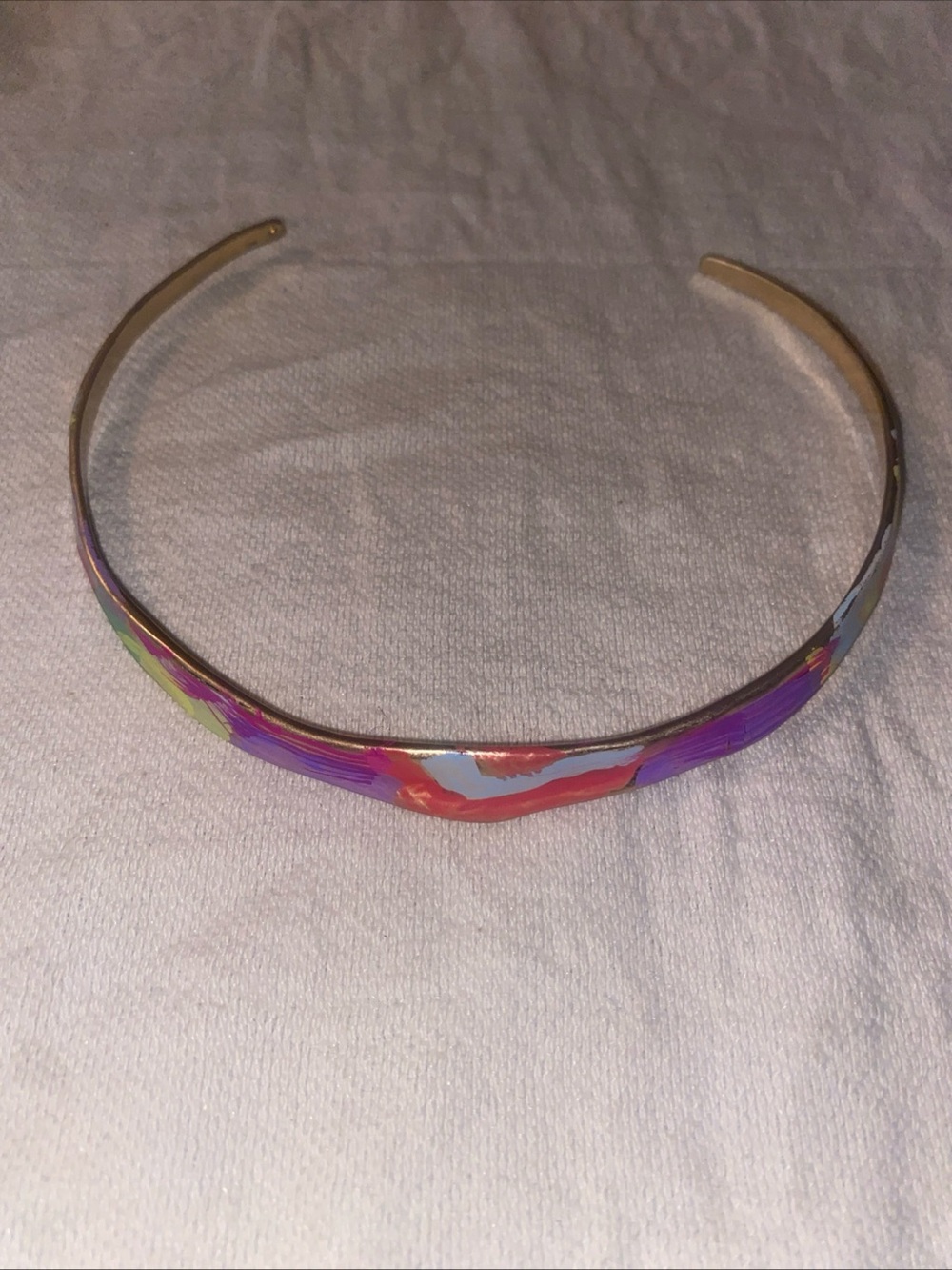 Colorful Gold Choker By Urban Outfitters